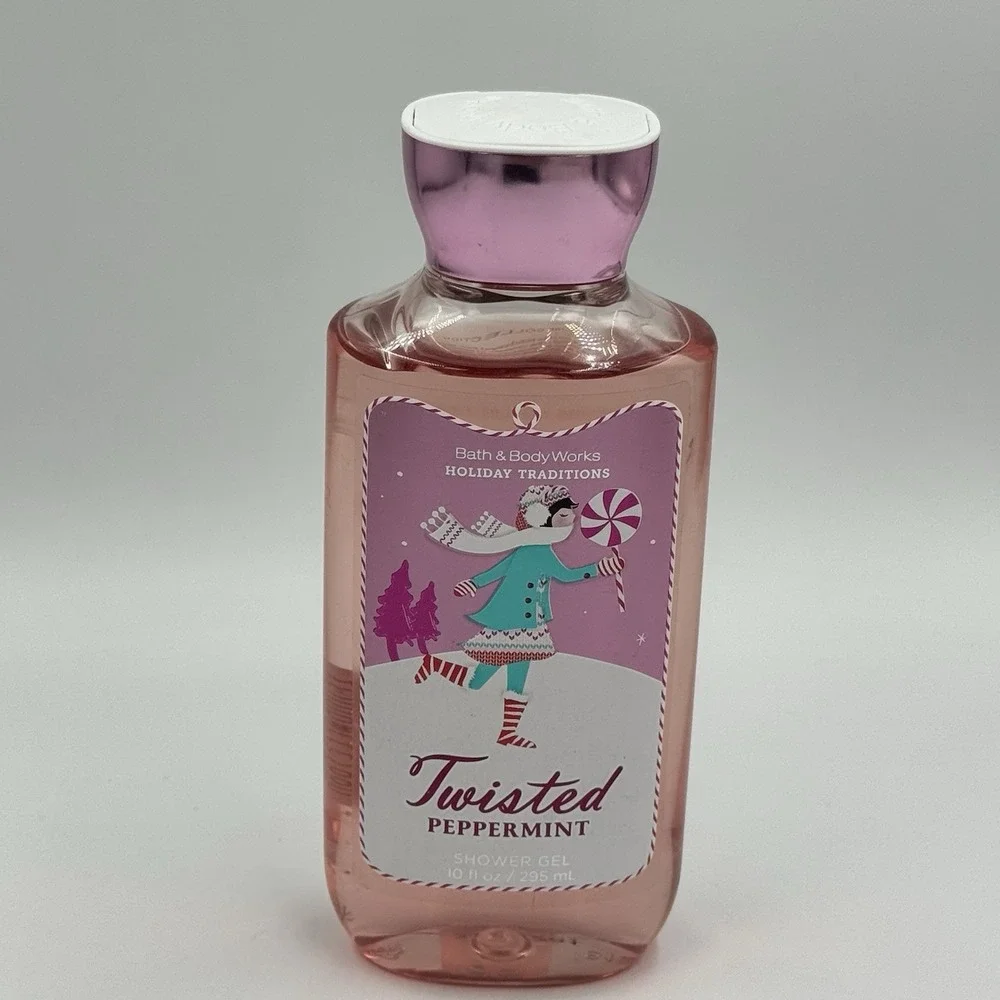 Bath & Body Works TWISTED PEPPERMINT Body‎ Wash Shower Gel Shampoo 10oz NEW